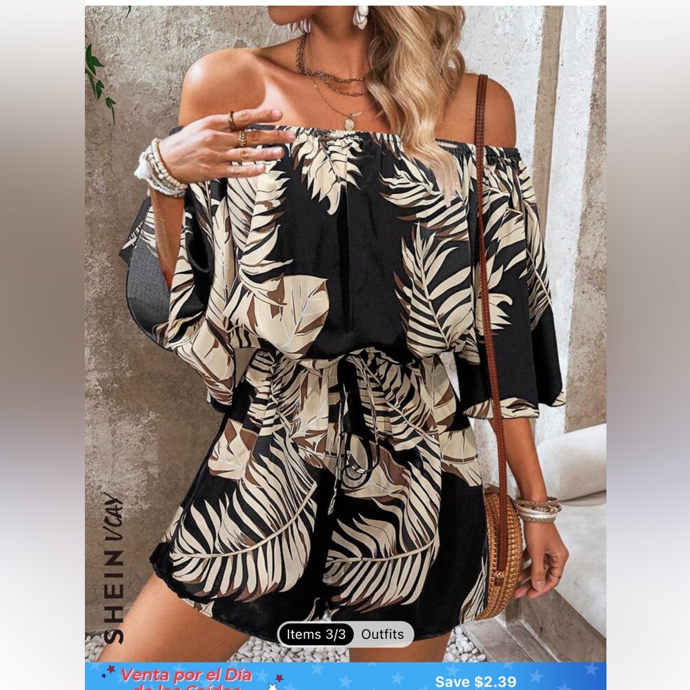 Floral romper size large
